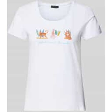 T-shirt met labelprint