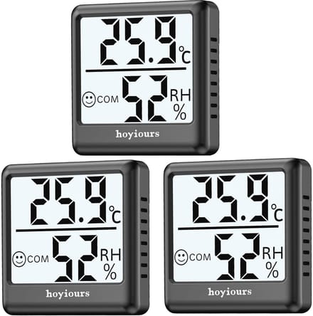 Digitale Thermometer Hygrometer voor Binnen met Groot LCD-Scherm en Smiley-Indicator