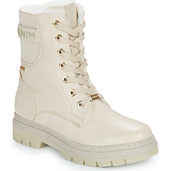 Tom Tailor Denim - Waterdichte laarzen met voering - Maat 39 - beige