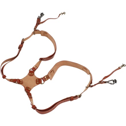Camera Harnas Riem Leer Dubbele Schouder Camera Riem Harnas Accessoires voor Digitale Camera SLR Camera X Type, brown