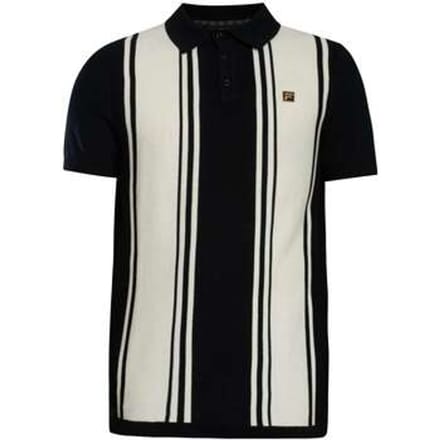 Fila Gebreid Poloshirt In Buddy Bowling-Stijl, Zwart