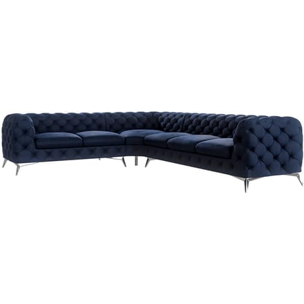 5-zitshoekbank Nora links velvet | Ropez
