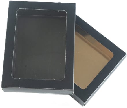 Chocoladeletterdoos GK7 Zwart / Goud 26st