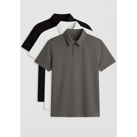Heren Katoen-Elastan Polo T-Shirt