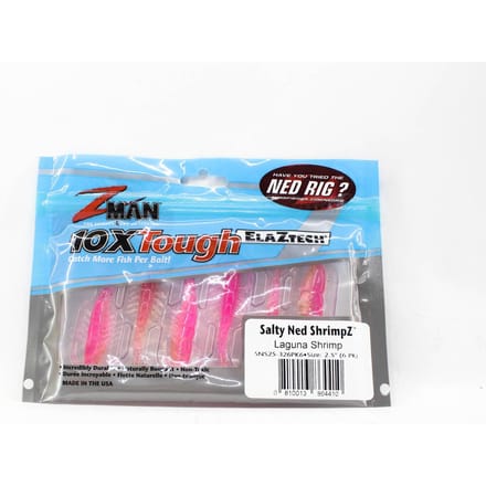 Zman Soft Lure Salty Ned ShrimpZ 2,5 Inch 6/Pack Laguna Shrimp (4410)