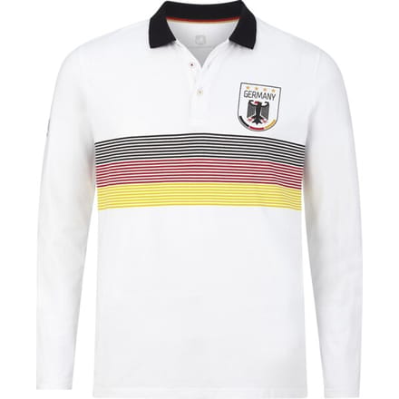 Jan Vanderstorm herren Fan Polo - 52/54 - wit - Plus Size