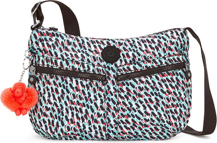 kipling Schoudertas Basic Print Izellah Crossbody Abstract Print Veelkleurig