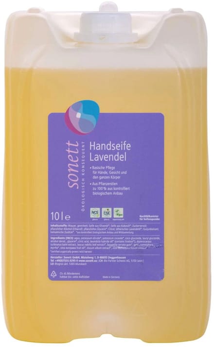 Handzeep lavendel 10 liter, navulling handzeep, grootverpakking handzeep