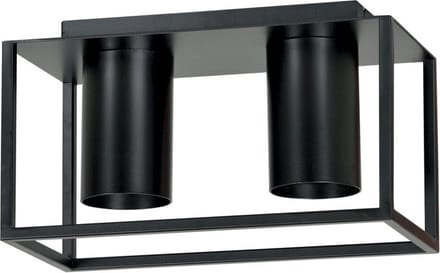 Emibig - Plafondlamp Tiper 2 lichts zwart