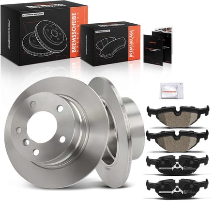 Frankberg 2x Remschijven 4x Remblokken Achteras voor BMW