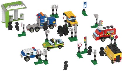 BiOBUDDi Education Small Bouwblokken - Verkeer - 728dlg.