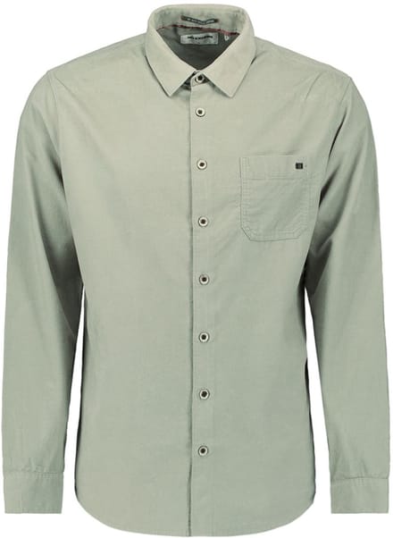 No Excess Shirt Solid Fine Herringbone Light Moss Größe: S | Casual hemden Outlet | Herren