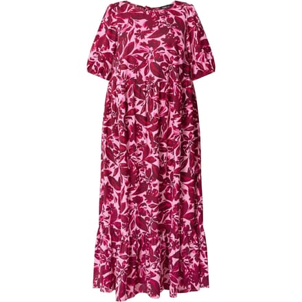 Yours Roze Bloemenprint Smock Maxijurk Size 48