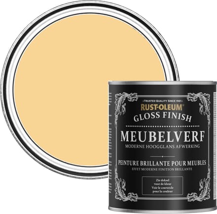 Rust-Oleum Geel Meubelverf Hoogglans - Mosterd 750ml