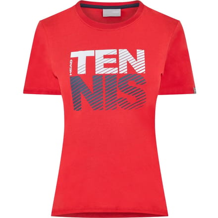 Head Dames/Dames Club Lisa Crew Hals T-shirt (Rood)