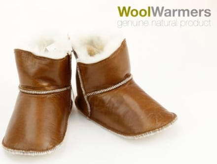 Woolwarmers Kindersloffen - Bruin - Maat 23/24