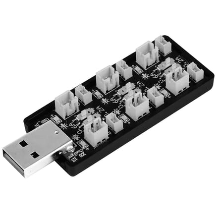 VT Goods - LiPo-batterij-oplader - 6 kanalen - USB-oplader voor drones - Compact formaat - Micro connector - Geschikt voor Tiny Whoop - Mode...