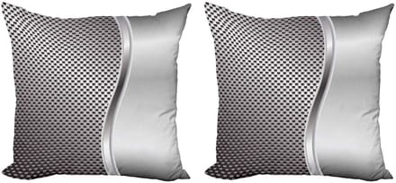 ABAKUHAUS Kussenhoes Set 2x50x50 cm – Dubbelzijdig – Microvezel