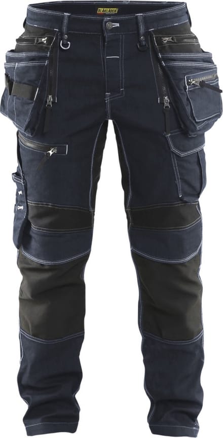 Blaklader Werkbroek denim stretch X1900 1990-1141 - Marineblauw/Zwart - D84