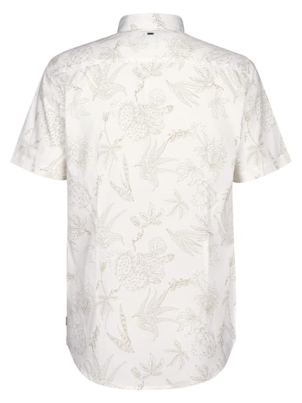 Petrol Industries - Heren All-over print overhemd Scout - Wit