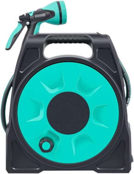 Intrekbare Slanghaspel - Compacte Haspel - Tuin Besproeien - 2-in-1 Sproeien - 25m - Grijs