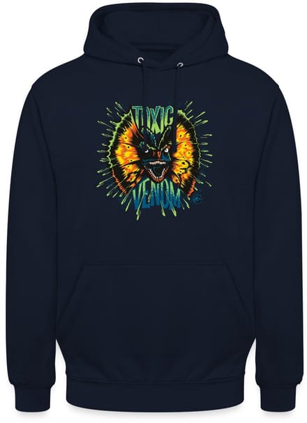 Jurassic World Dilophosaurus Toxic Hoodie Unisex