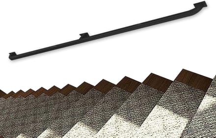 Trap Leuning - Steun Reling - Veiligheid Binnen Buiten - Smeedijzer Gegalvaniseerd - 450cm Lengte