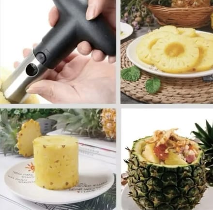 Pineapple Slicer – RVS – Easy Slicer & Peeler – Handige Keukengadget voor Snel Ananas Snijden - C4.3