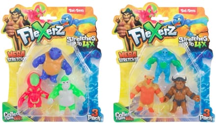 Anti Stressfiguur Flexerz 6cm - 3st.