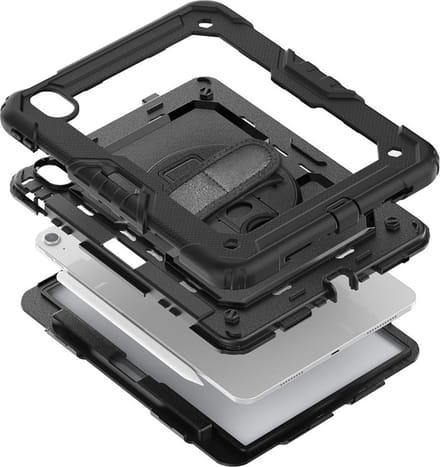 Just in Case tablet Hoes geschikt voor Samsung Galaxy Tab Active5 / Tab Active3 - Shockproof Case - Zwart