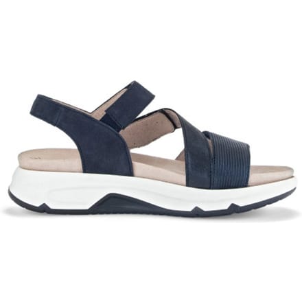 Gabor rollingsoft sensitive 66.882.66 - dames rollende wandelsandaal - Blauw - maat 38.5 (EU) 5.5 (UK)