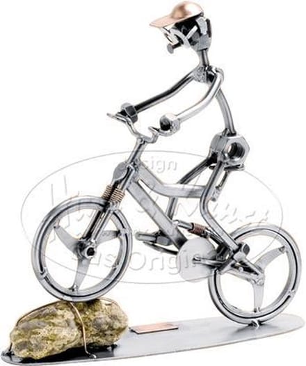 Hinz & Kunst smeedwerkfiguur "Mountainbike"