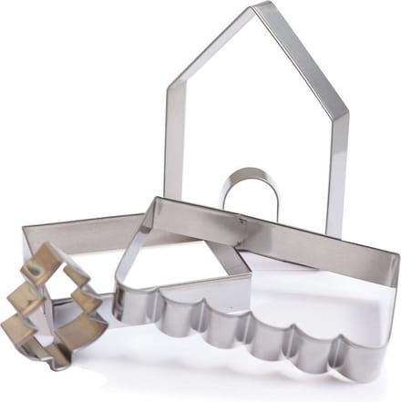Scrapcooking Koekjesuitsteker Gingerbread House - Set/5