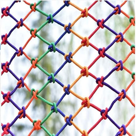 Veiligheidsnet - Beschermnet Heknet - Kinderen Beveiligen - UV-gestabiliseerd Rotbestendig - 2 x 3 m - Kleurrijk