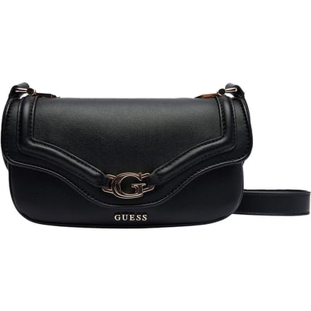 GUESS schoudertas Dea Crossbody Flap Bag Black zwart