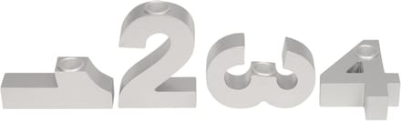 kaarsenhouder advent /modern/zilver/mdf/1234/posiwio collectie