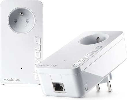 devolo Magic 1 LAN Starter Kit - powerline-adapter - tot 1.200 Mbps - 1x LAN-aansluiting - BE