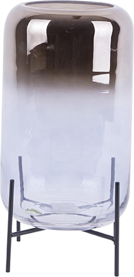 Present Time Vaas Zilver Fade - Glas - Large - 15x29cm & 24,5cm - Scandinavisch