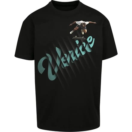 Mister Tee - Venice Oversize Heren Tshirt - M - Zwart