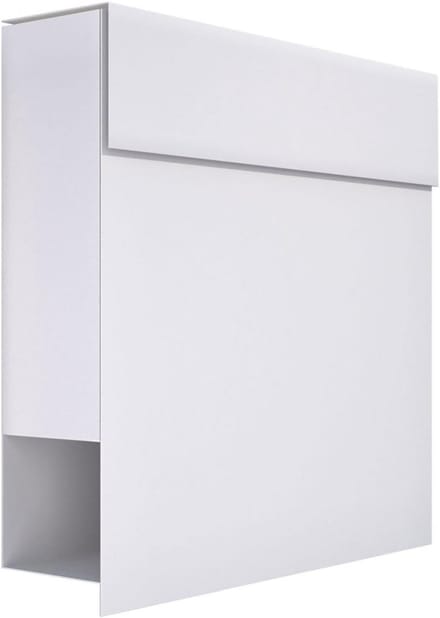 Wandbrievenbus met krantenvak Onder Antennes Design Wit