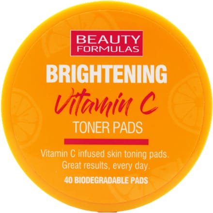 Beauty Formulas Brightening Vitamin C Toner Pads - 40 stuks