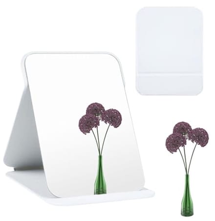 Inklapbare make-upspiegel voor reizen en thuis, staande cosmeticaspiegel 16 x 11 cm
