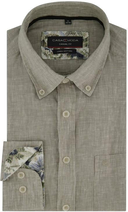 Casa Moda casual overhemd grijs