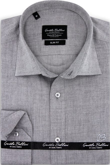 Heren Oxford Overhemden Lange Mouw voor Mannen Slim Fit