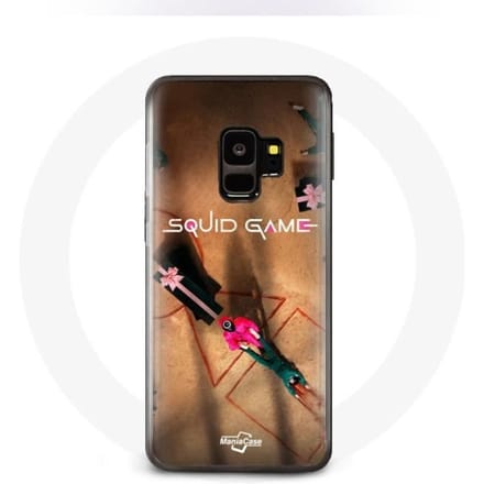 Case voor Samsung S9 plus Squid game Logo soldaat