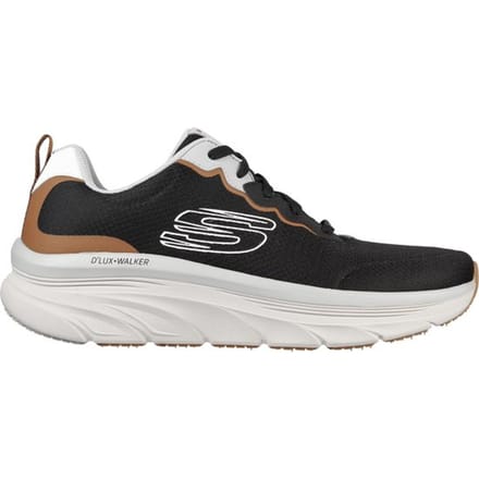Skechers - maat 44 - D'Lux Walker-Scrambler Heren Sneakers - Black/Orange