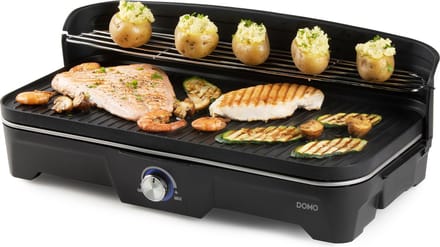 DOMO DO9260G - Barbecue tafelgrill met windscherm - 2200W