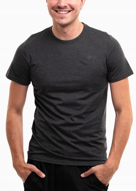 4F T-shirt Heren - Grijs - Katoen - Maat S