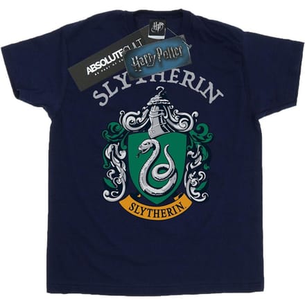 Harry Potter Jongens Slytherin T-shirt (Marineblauw)