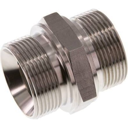 G 1 1/2'' RVS Borstnippel 315 Bar - Hydrauliek - FL2S-M-ST-112G-I